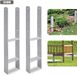 Support de poteau H Argent Métal 60 cm 10,10 cm 60 cm 2 pièce(s)