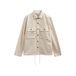 Anerkjendt Overshirt met Linnen Beige