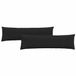 vidaXL - Coussin d'assise - 2 pièces - Tissu - Noir - 145 x 40 cm