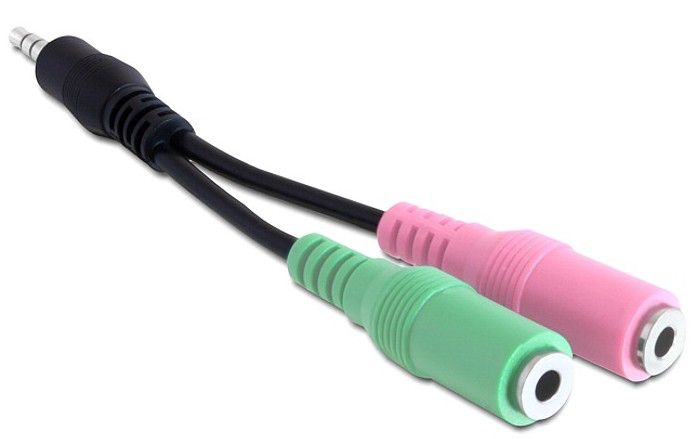 DeLOCK 3.5mm Audio Kabel - 0.12m - Multi-kleuren