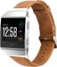 Strap-it Leer Smartwatch bandje - Bruin - Geschikt voor Fitbit Ionic