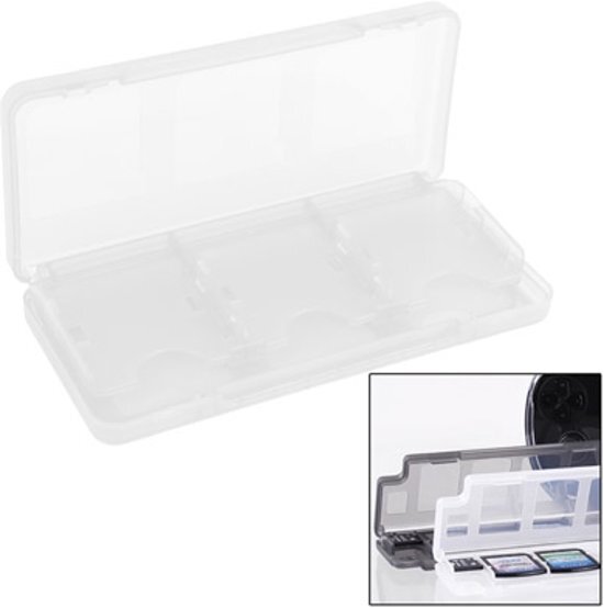 The Powerstore Spel-Box voor 6 Nintendo 3DS Game Cards - Transparant
