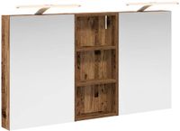 vidaXL Badkamerkastenset 3 st 110 x 10,5 x 60,5 cm Bewerkt hout
