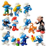De Smurfen Speelset van de Smurfen - 12 figuurtjes - speelfiguurtjes - met Smurfin, Gargamel en vele anderen