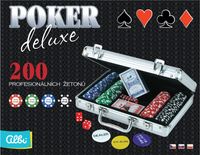 Poker Deluxe, set de 200 jetons, couleur : ALBI