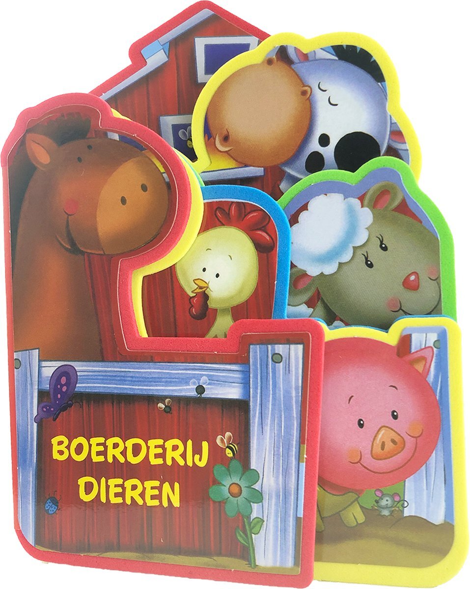 Splendid Uitgeverij Baby's foamboek - Boerderijdieren - Zacht boekje voor de kleine handjes