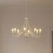 HELAM Malbo Kroonluchter, wit, metaal, 8-lamps, E14