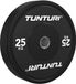 Tunturi Platinum bumperplates - Porte-haltères - Disques de poids - 1x 25kg - Noir