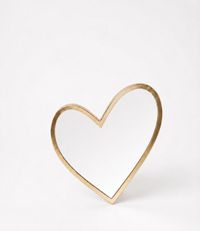 vtwonen Heart Spiegel - Gouden Wandspiegel - 30cm