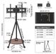 Support TV sur roulettes - Chariot TV mobile - Convient aux téléviseurs de 102–191 cm - Max. 50 kg - VESA 600 x 400 mm - Pour placement au sol - Noir