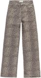 Cars Jeans Jeans Yara Jr. - Meisjes - Straight Fit - Katoen/Elastaan - Dierenprint - Bruin - Maat 164