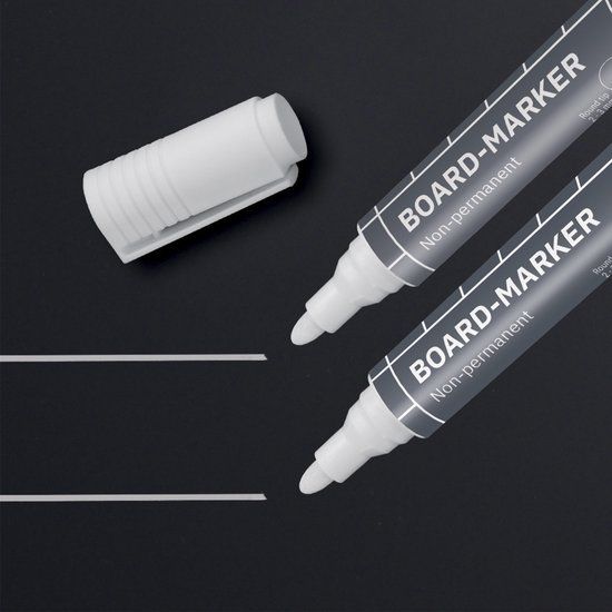 Sigel BA715 Glasbordmarker Wit 2 mm, 3 mm 2 stuk(s)