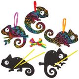Baker Ross Kameleon Kras Kunst Decoraties - Set van 10