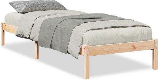 vidaXL Bedframe extra lang zonder matras massief grenenhout 90x210 cm