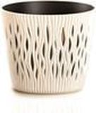 Prosperplast SANDY ROUND plastic potten RONDE IN KLEUR ROOM 15,8 X 15,8 X 13,8 CM