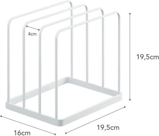 Yamazaki Tower Staande Houder - Wit - Metaal