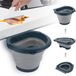 Bol Poubelle pliable - 4 litres - gris foncé