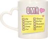 Bellatio Decorations Cadeau koffie/thee mok voor Oma - roze - keramiek - 300 ml