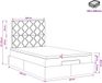 vidaXL Lit plateforme avec matelas et éclairage LED, Rose, 120 x 200 cm, Velours