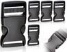 Dailygoods rugzakgesp, 25 mm - Hard plastic - Kliksluiting - 4 stuks