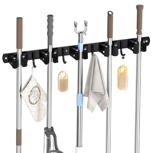 Carehabi 5 bezemhouders met 4 haken