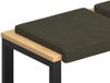 vidaXL - Coussin de banc - 2 pièces - Daim artificiel - Vert militaire