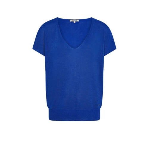 Morgan Gebreide Top - Blauw