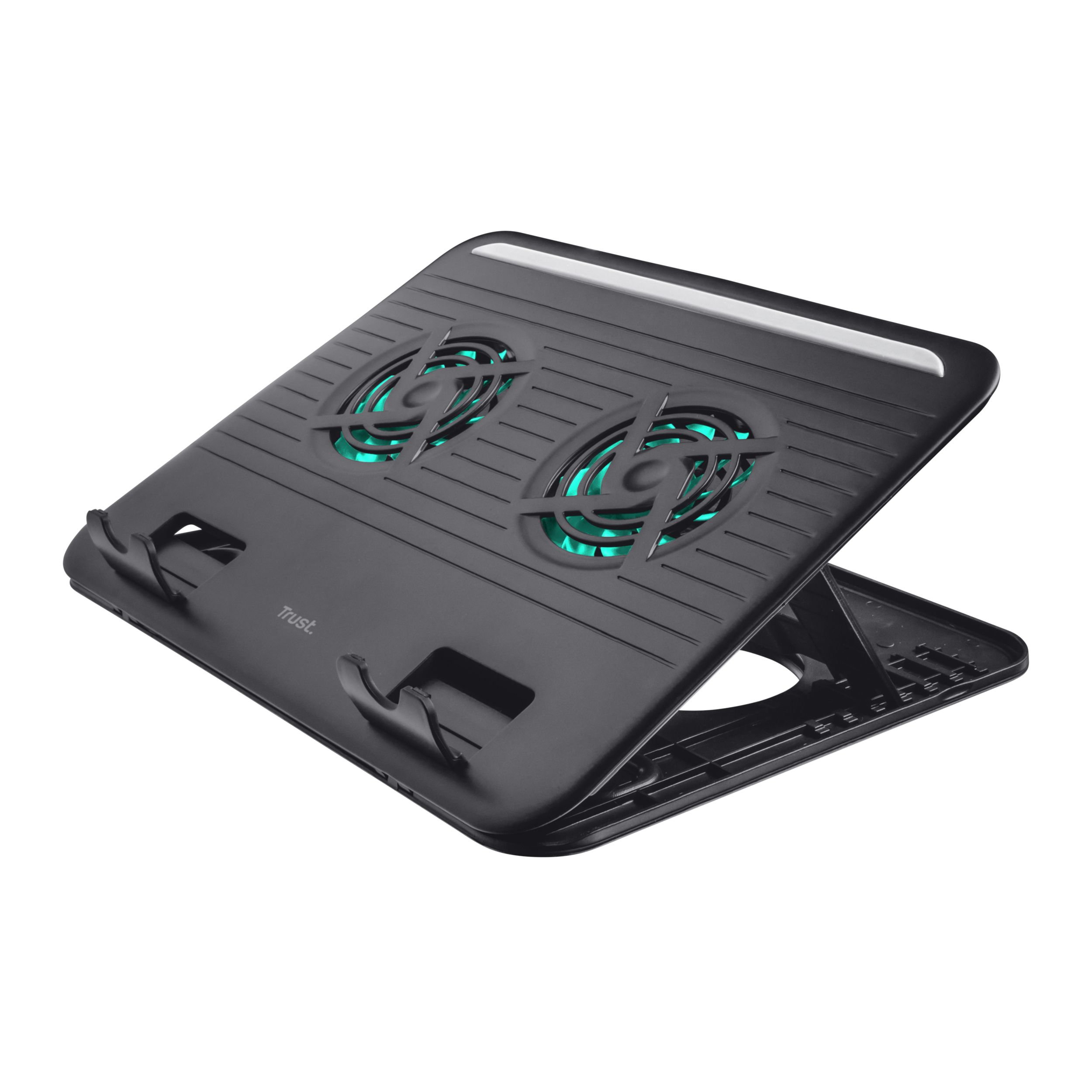 Trust Cyclone Laptop Cooling Stand - Black - 16 inch