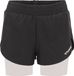 Hummel Hmlmt Track 2-in-1-short dames sportshort zwart XS