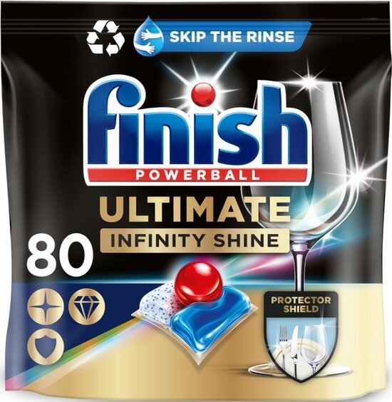 FINISH Quantum Infinity Shine Vaatwastabletten - 80 Tabs