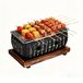 Merkloos Japanse houtskoolgrill - Mini - 24 x 12 x 11 cm - Aluminium - Draagbaar