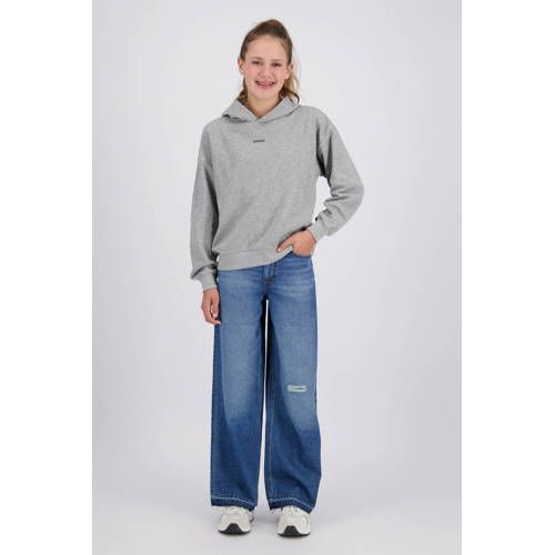 Raizzed Monaco Crafted ripped wide leg jeans met slijtage - middelblauw