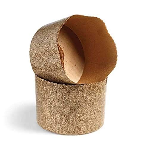 Ibili 5 stuks Wegwerp Panettone vormen, bruin, 12-delig