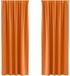 vidaXL Blackout Gordijnen met Ringen 2 st Feloranje 245 x 140 cm