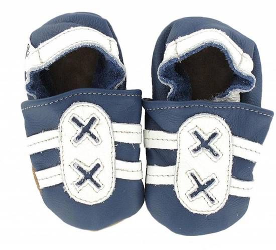 Hobea babyslofjes Turnschuh blau/weiß Maat: 16-17 (12,0 cm)