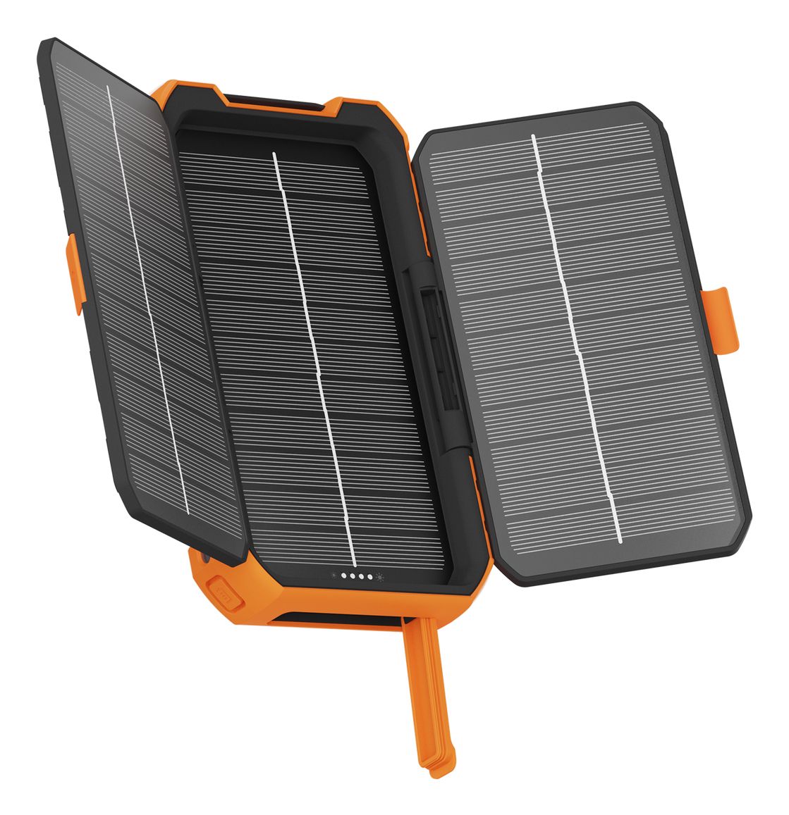 Xtorm XR203 10000mAh Power Bank - Black/Orange - Solar, Quick Charge, IP65