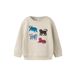 NAME IT MINI sweater met print - ecru