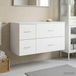 Maison Exclusive - Set of two bathroom cabinets, white, dimensions: 92.5 x 44.5 x 50 cm