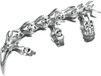 etNox hard and heavy etNox Backbone Dames Ring - zilverkleurig - XL