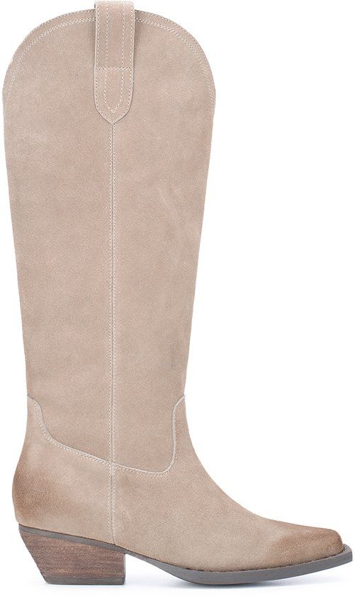 PS Poelman DANA Dames Laarzen - Middel beige