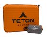 TETON Sports Campingzitkussen, stadionstoel, bureaustoel, auto-pad, opblaasbaar, oranje, 43,2 x 30,5 x 3,8 cm