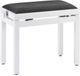 Stagg PB39 WHM VBK - Pianobank, wit mat, zwarte fluwelen zitting