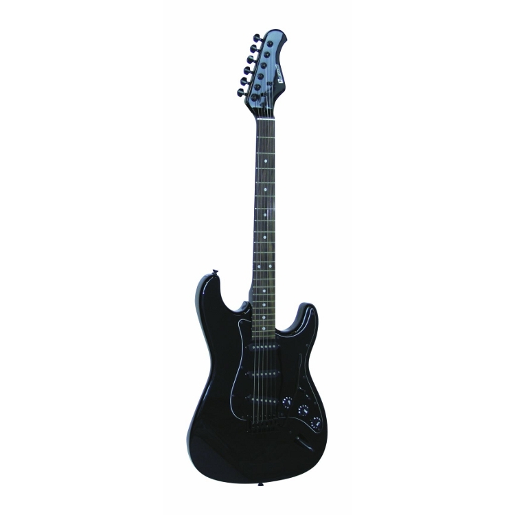 Dimavery ST-203 elektrische gitaar - ST Stijl - gothic zwart