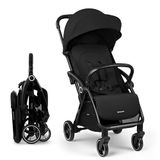 KikkaBoo CIELA Kinderwagen, buggy tot 22 kg, automatisch opvouwen, verstelbare rugleuning, gering gewicht, compact, cabinemaat, zwart