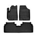 FROGUM 3D409590 Ensemble de tapis de sol avant et arrière, noir, Caoutchouc