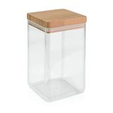 Metaltex Aroma Line 1,7 l vierkant acryl bakje met bamboedeksel