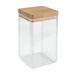 Metaltex Aroma Line 1,7 l vierkant acryl bakje met bamboedeksel