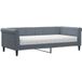 Lit Simple Lit Adulte Lit De Jour Avec Matelas Gris Foncé 90x190 Cm Velours