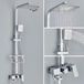 StarTech Douchesysteem - Regendouche - 3-weg - 20 cm - Warm en koud water - Roestvrij staal 304 - Keramische cartridge - Chroom