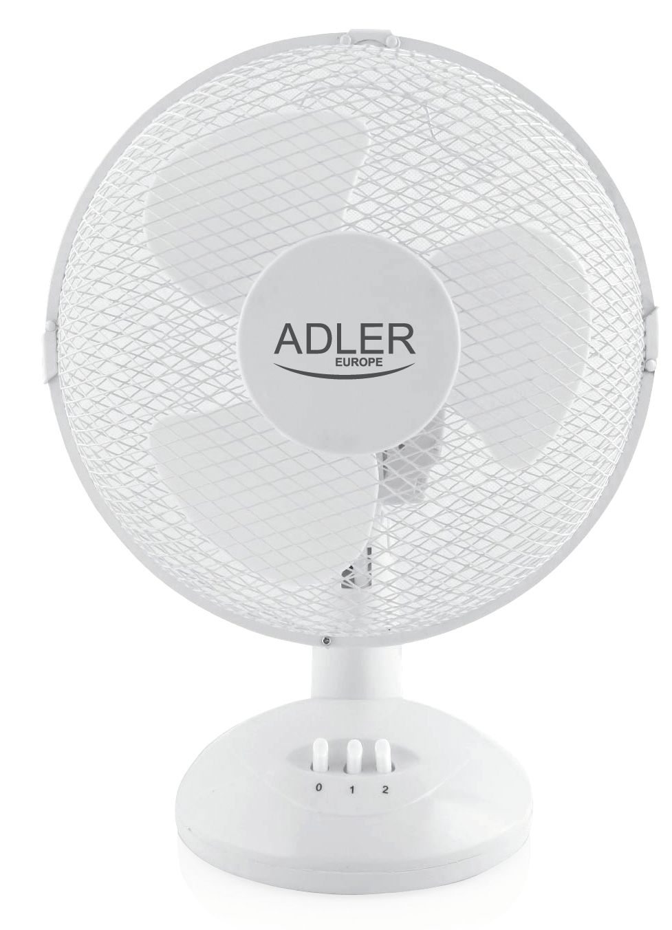 Adler AD 7302 - Tafelventilator - Wit - 23 cm - 35W - 2 standen